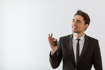 Handsome young businessman