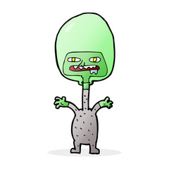 cartoon space alien