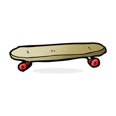 cartoon skateboard