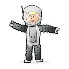cartoon astronaut