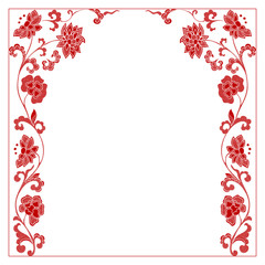 Vintage hand drawn frame