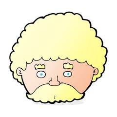 cartoon man with mustache