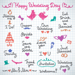 wedding letterings