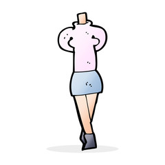 cartoon female body (mix and match cartoons or add own photos)