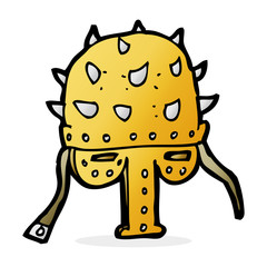 cartoon spiked helmet