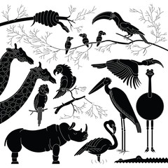 African animals. African safari animals. African wildlife © shopplaywood