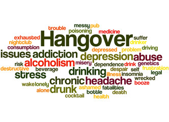 Hangover, word cloud concept 6