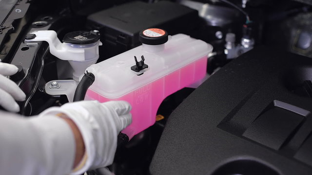 Check coolant level 