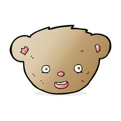cartoon teddy bear face