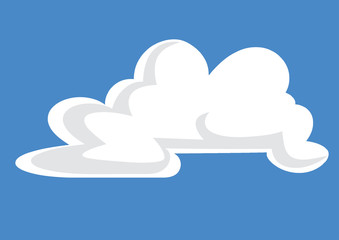 cloud illustration - cloud sketch - cloud drawing