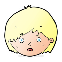 Obraz premium cartoon unhappy boy