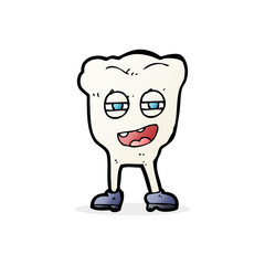Obraz na płótnie Canvas cartoon funny tooth character
