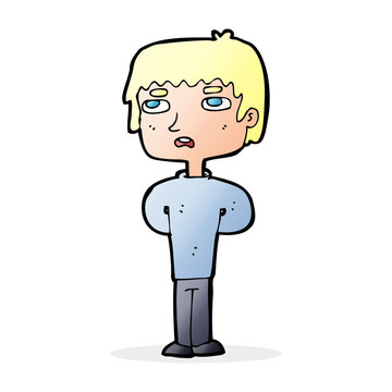 recommend clip art: cartoon unhappy man