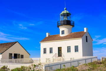 San Diego, California at the Old Loma Point Lighthouse.