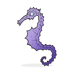 cartoon sea horse