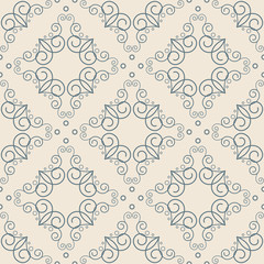 Curly seamless pattern