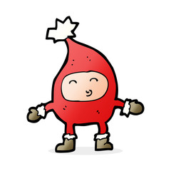 cartoon funny christmas character