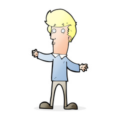 cartoon startled man