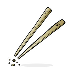 cartoon chopsticks
