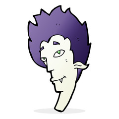 cartoon vampire head