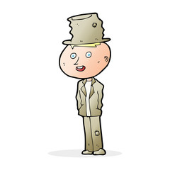 cartoon funny hobo man