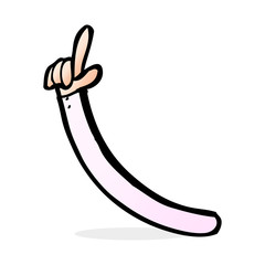 cartoon pointing arm
