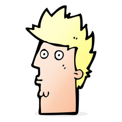 cartoon surprised face