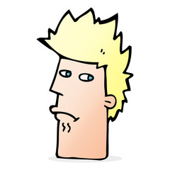 cartoon nervous expression