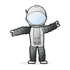 cartoon astronaut