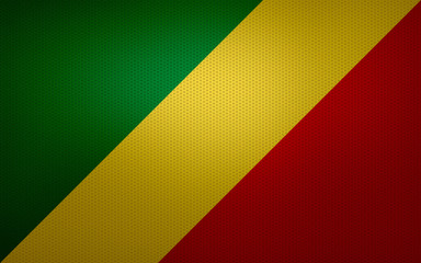 Closeup Republic of the Congo flag
