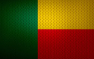 Closeup of Benin flag