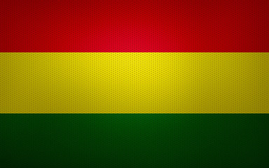 Closeup of Bolivia flag