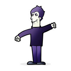 cartoon vampire man