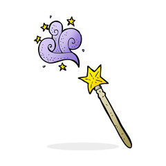 cartoon magic wand