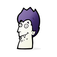 cartoon vampire head