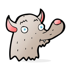 cartoon happy wolf