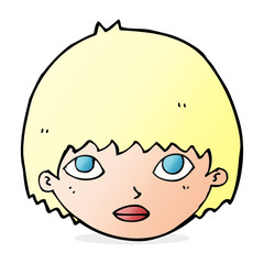 cartoon girl staring