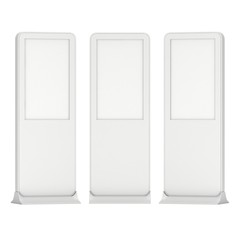 Trade show booth LCD kiosk stand.