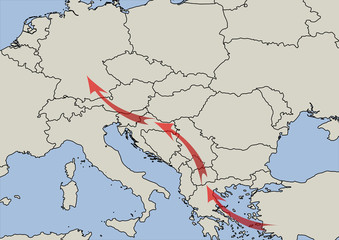 balkan migrant route