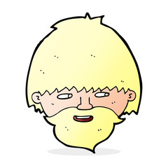 cartoon bearded man