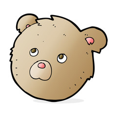 cartoon teddy bear face