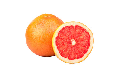 Grapefruit with half