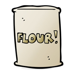 cartoon bag of flour