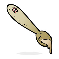 cartoon porridge spoon