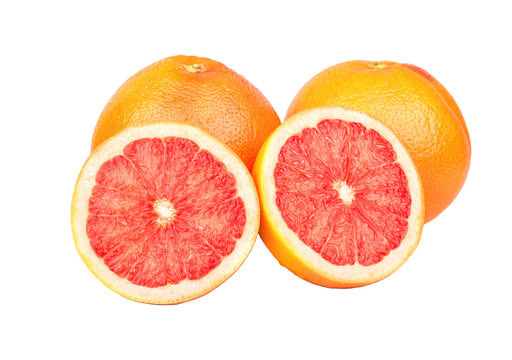 Grapefruit with halfs