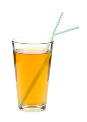 Apple juice in a glass
