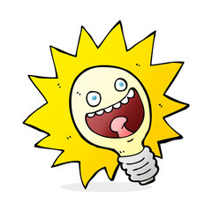 cartoon lightbulb