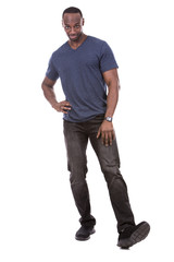 Naklejka premium handsome black man