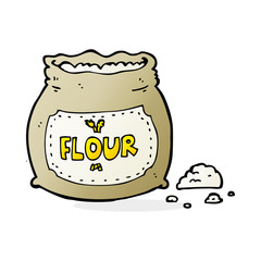 cartoon bag of flour