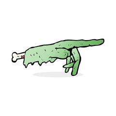 cartoon pointing zombie hand